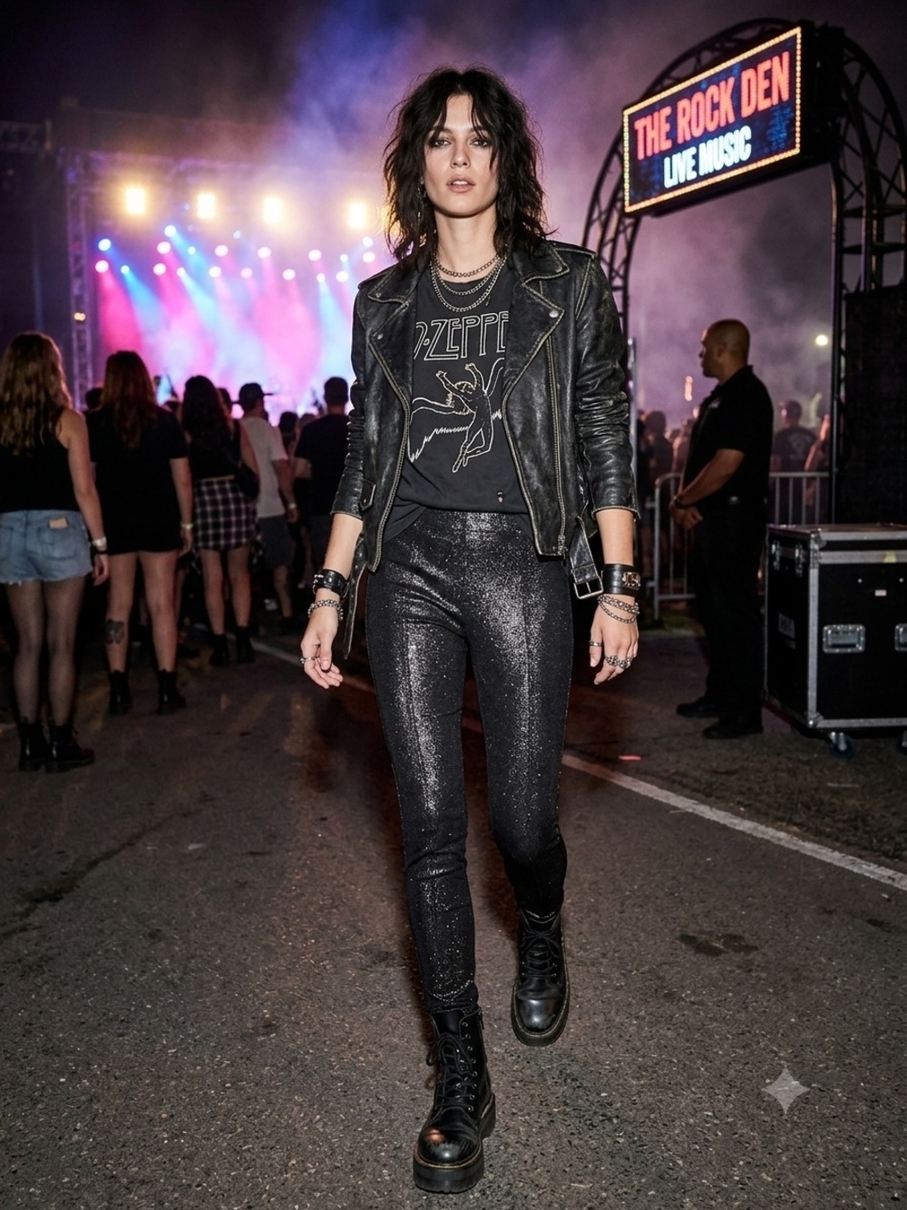 Old Navy "Stevie" Black Sparkle Skinny Pants